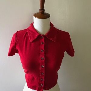 Red Crop Top